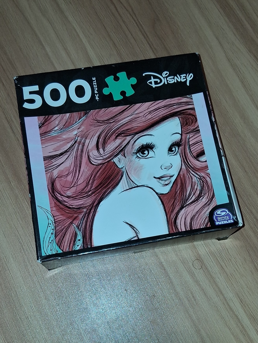 Disney Women's Puzzle Cover Featuring The Little Mermaid Illustration